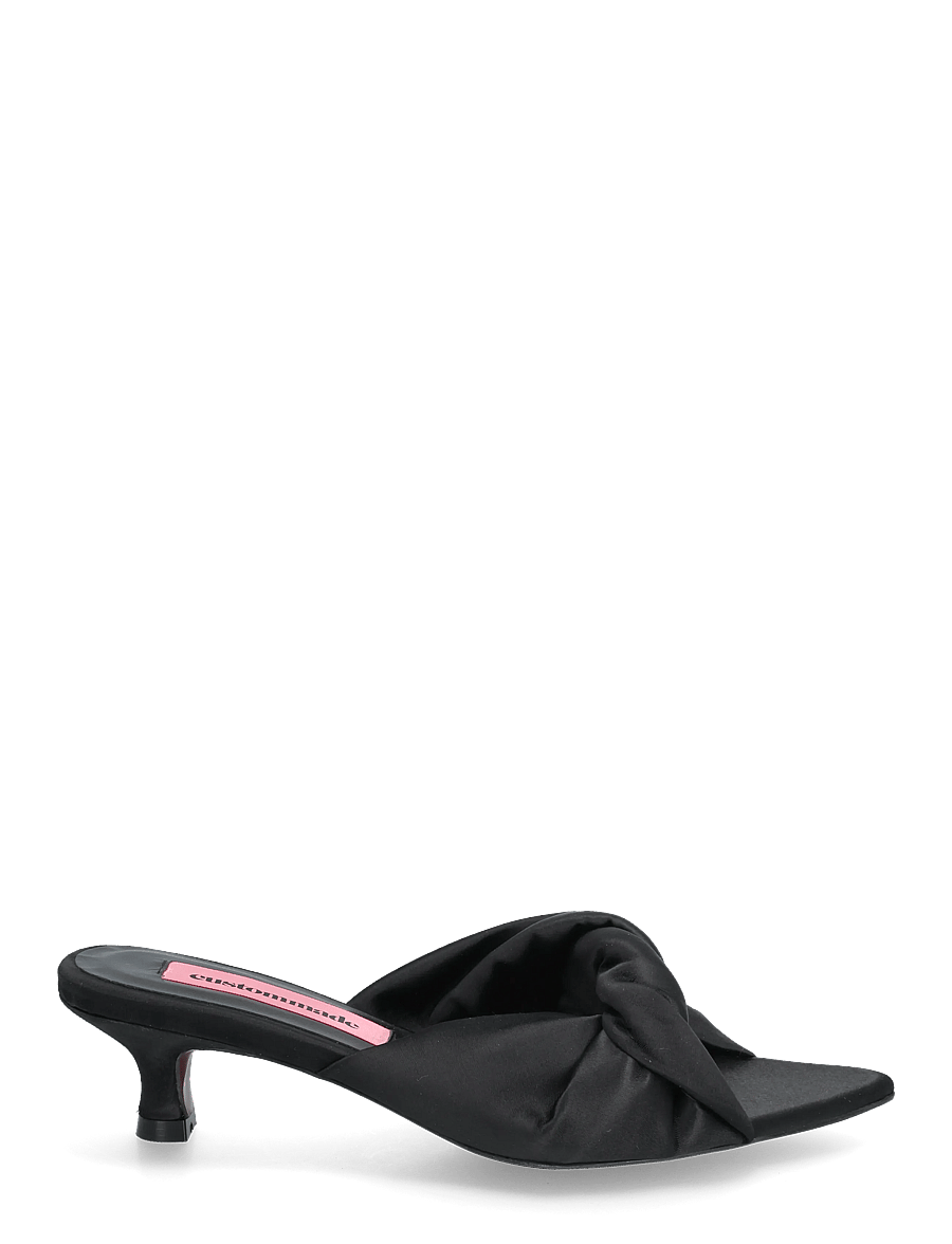 Custommade - Alia Satin - mules med hæle - black - 1