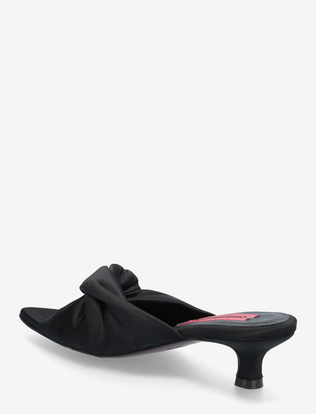 Custommade - Alia Satin - mules med hæle - black - 2