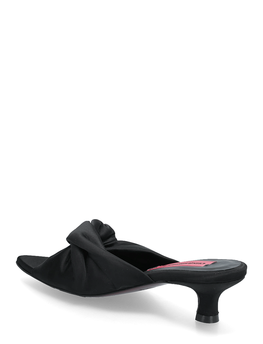 Custommade - Alia Satin - mules med hæle - black - 2