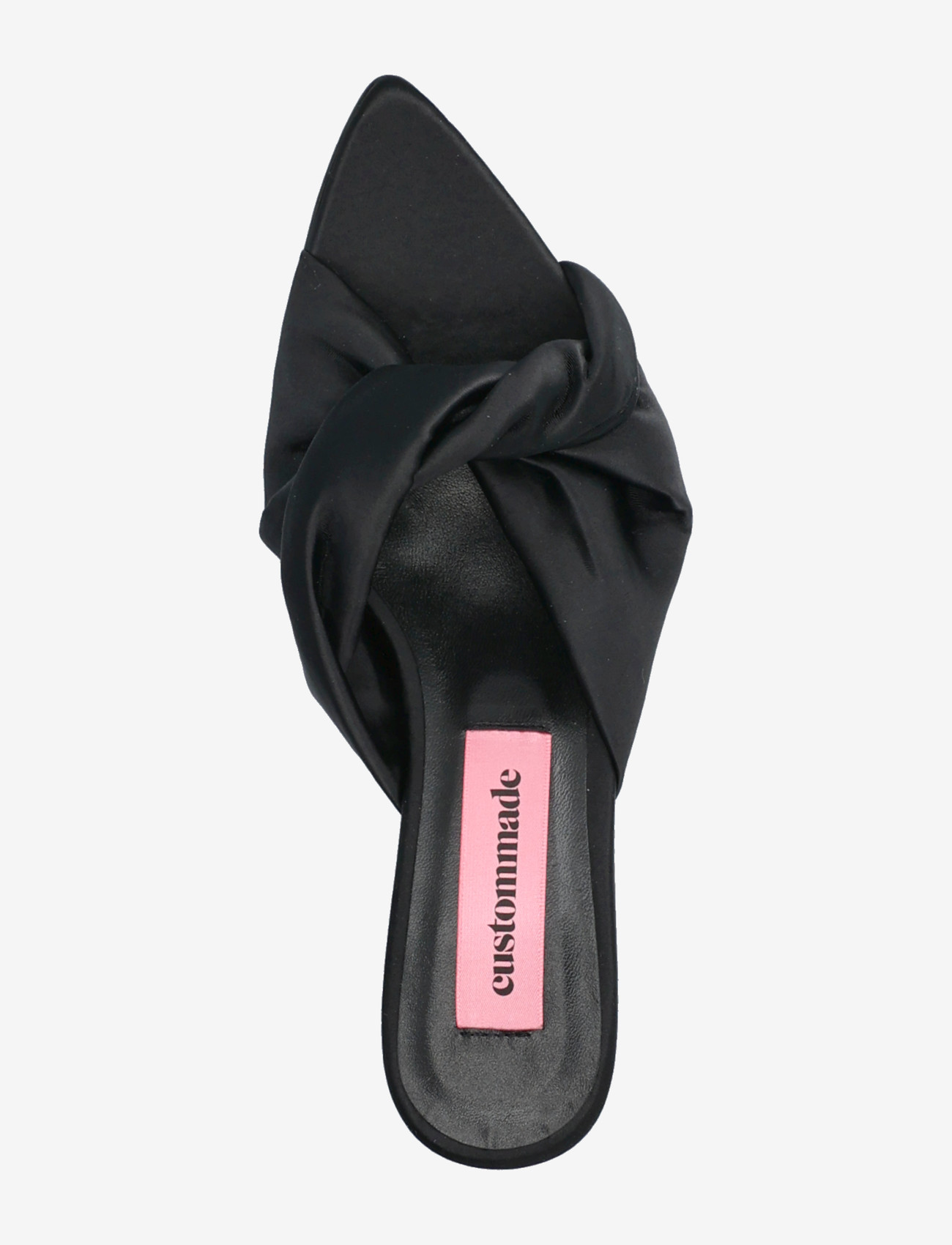 Custommade - Alia Satin - mules med hæle - black - 3
