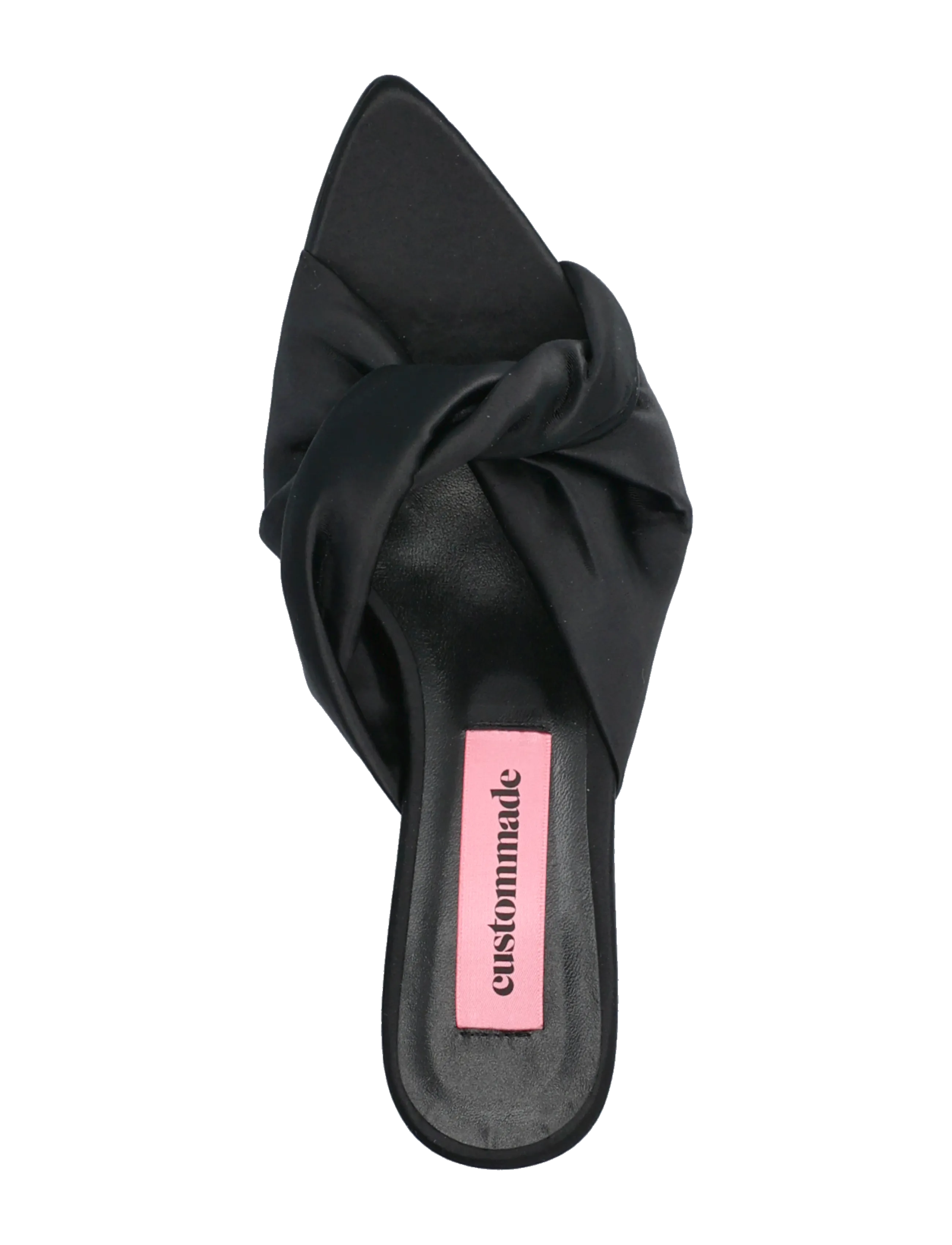Custommade - Alia Satin - pantoletten mit absatz - black - 3
