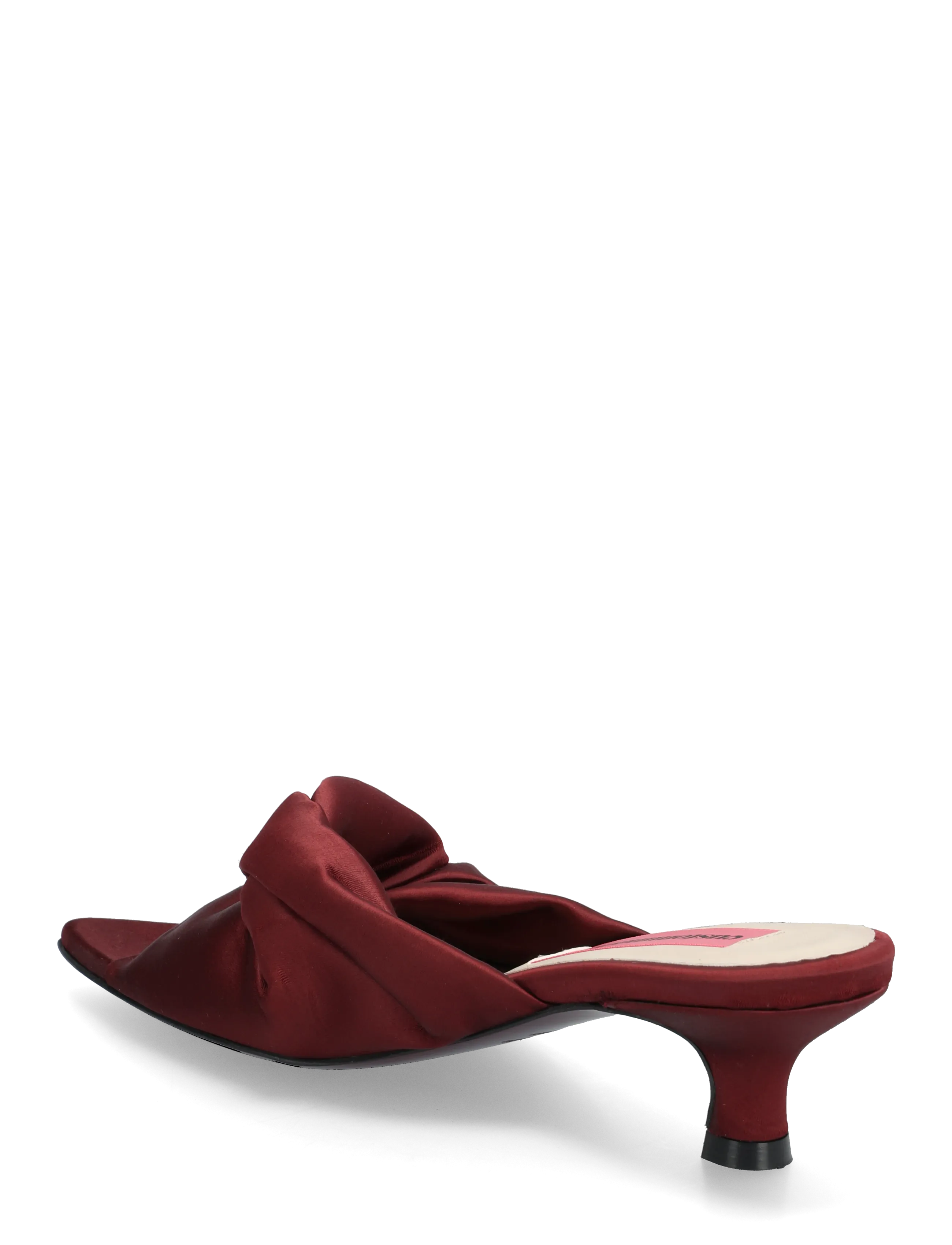 Custommade - Alia Satin - kontsaga muula-stiilis jalanõud - burgundy - 2