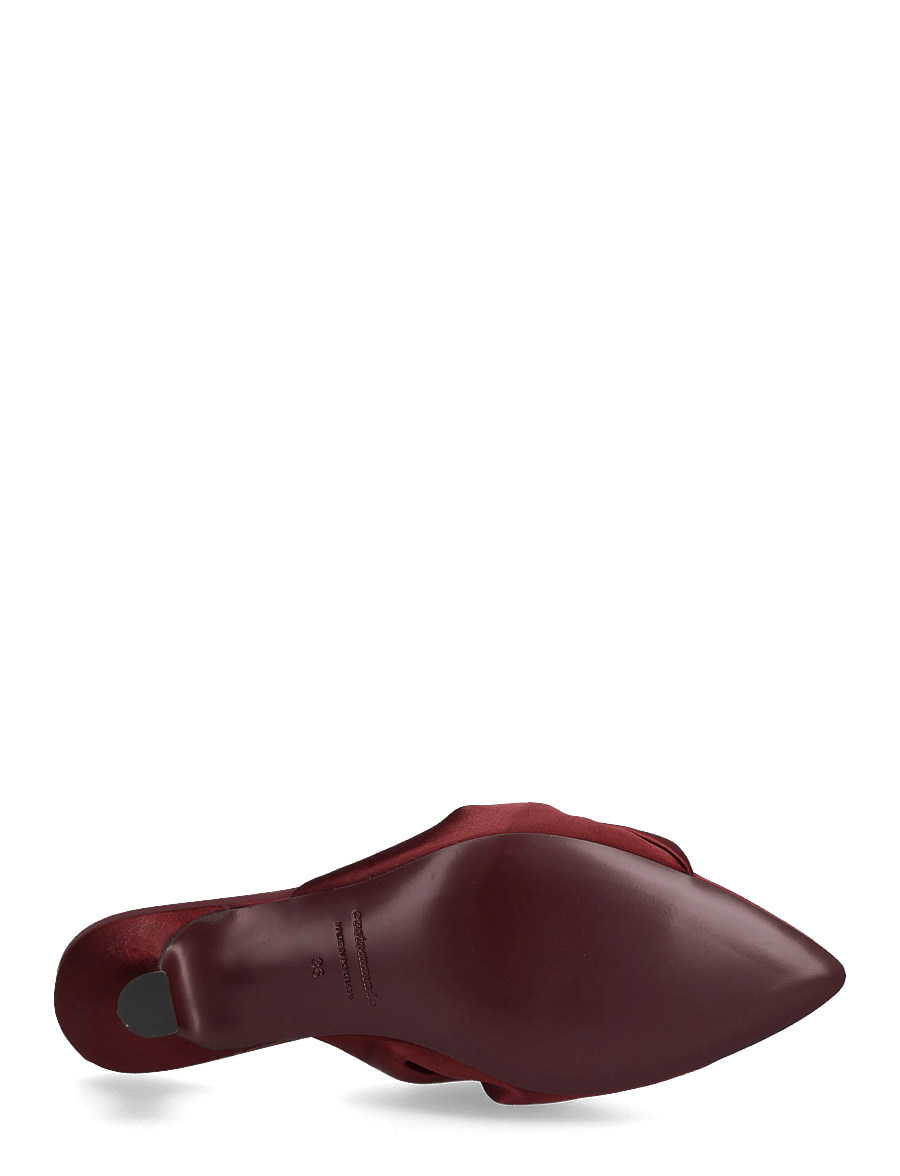Custommade - Alia Satin - mules tipa augstpapēžu kurpes - burgundy - 4
