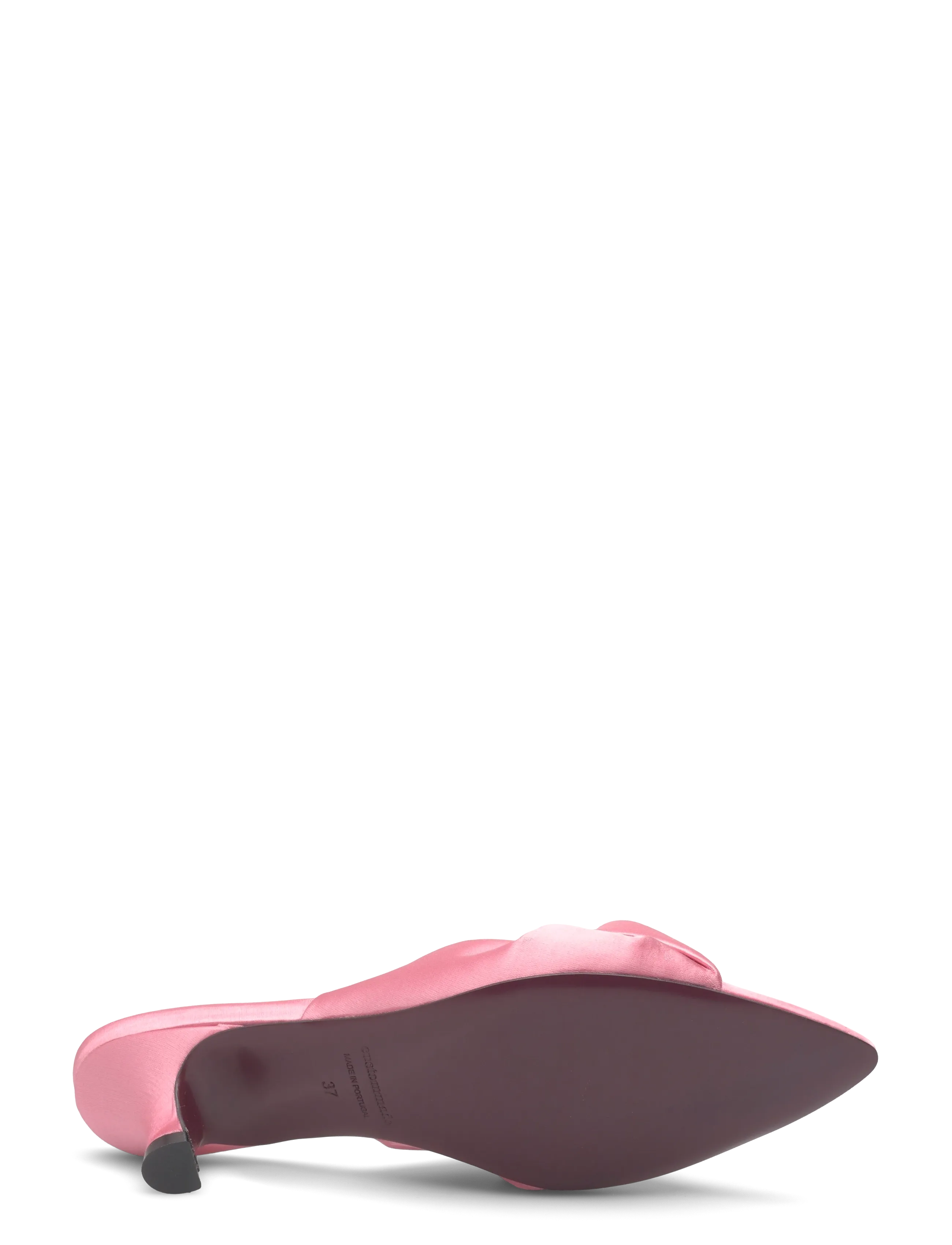 Custommade - Alia Satin - mules med klack - pink - 4