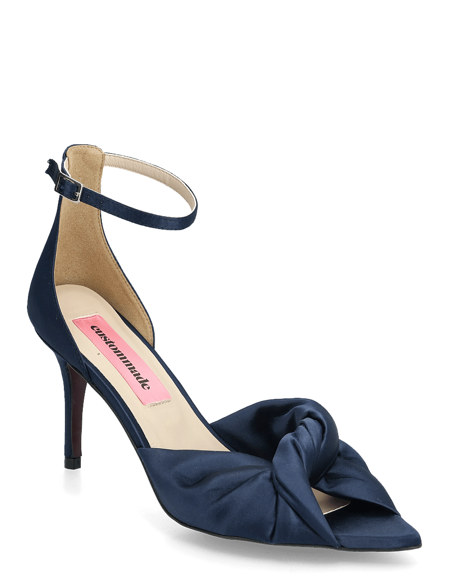Custommade - Alice Satin - sandaler med hæl - marino - 0