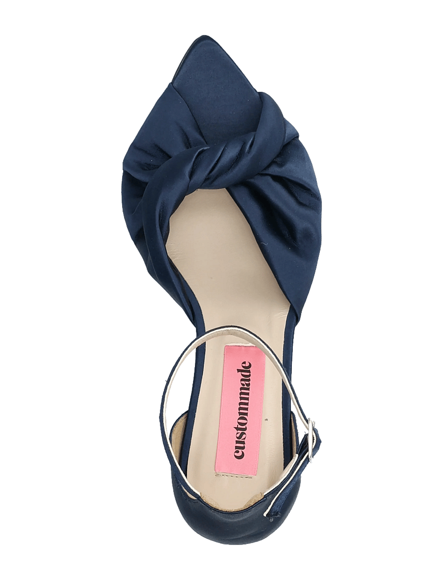 Custommade - Alice Satin - sandaler med hæl - marino - 3