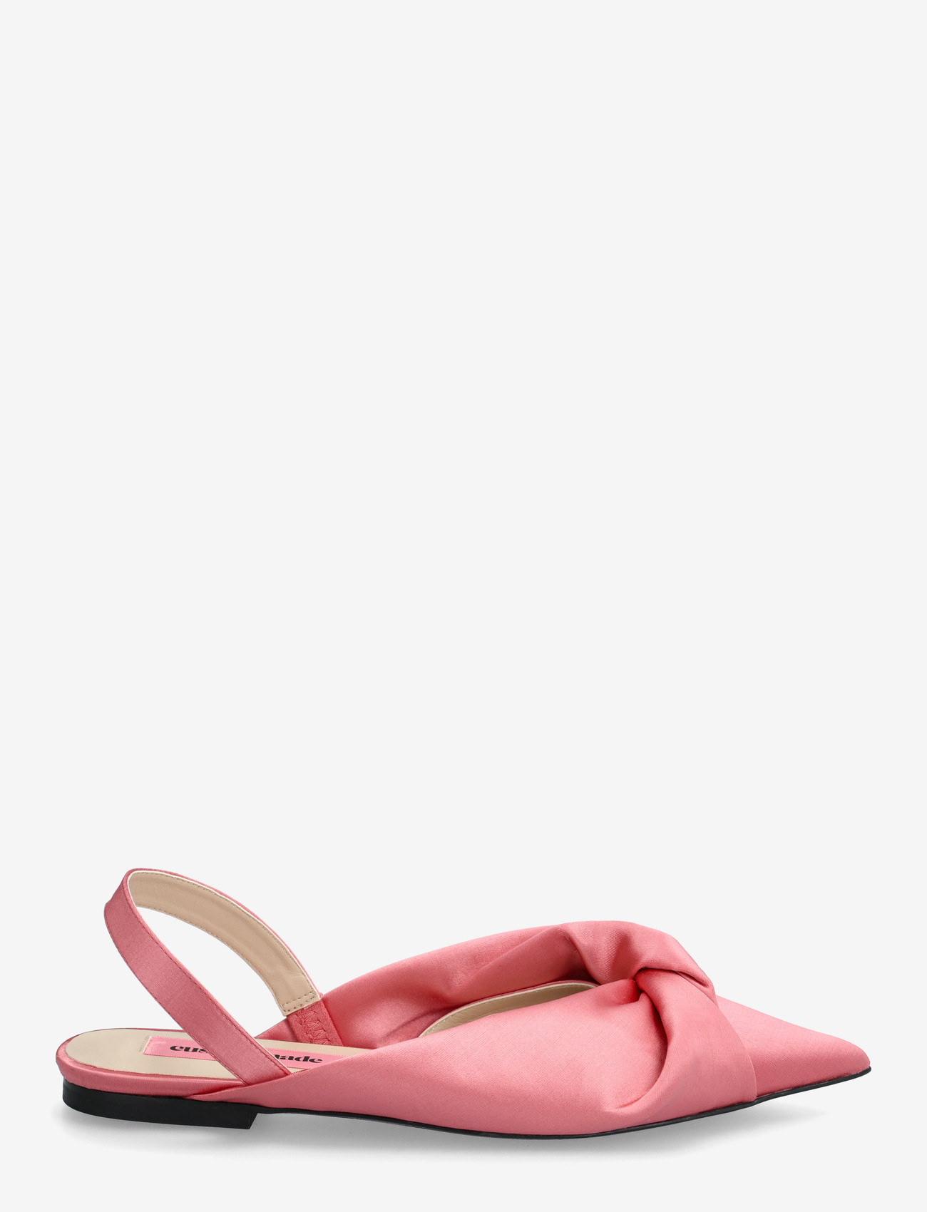 Custommade - Anna Satin - pantofle bez pięty na płaskim obcasie - blush - 1
