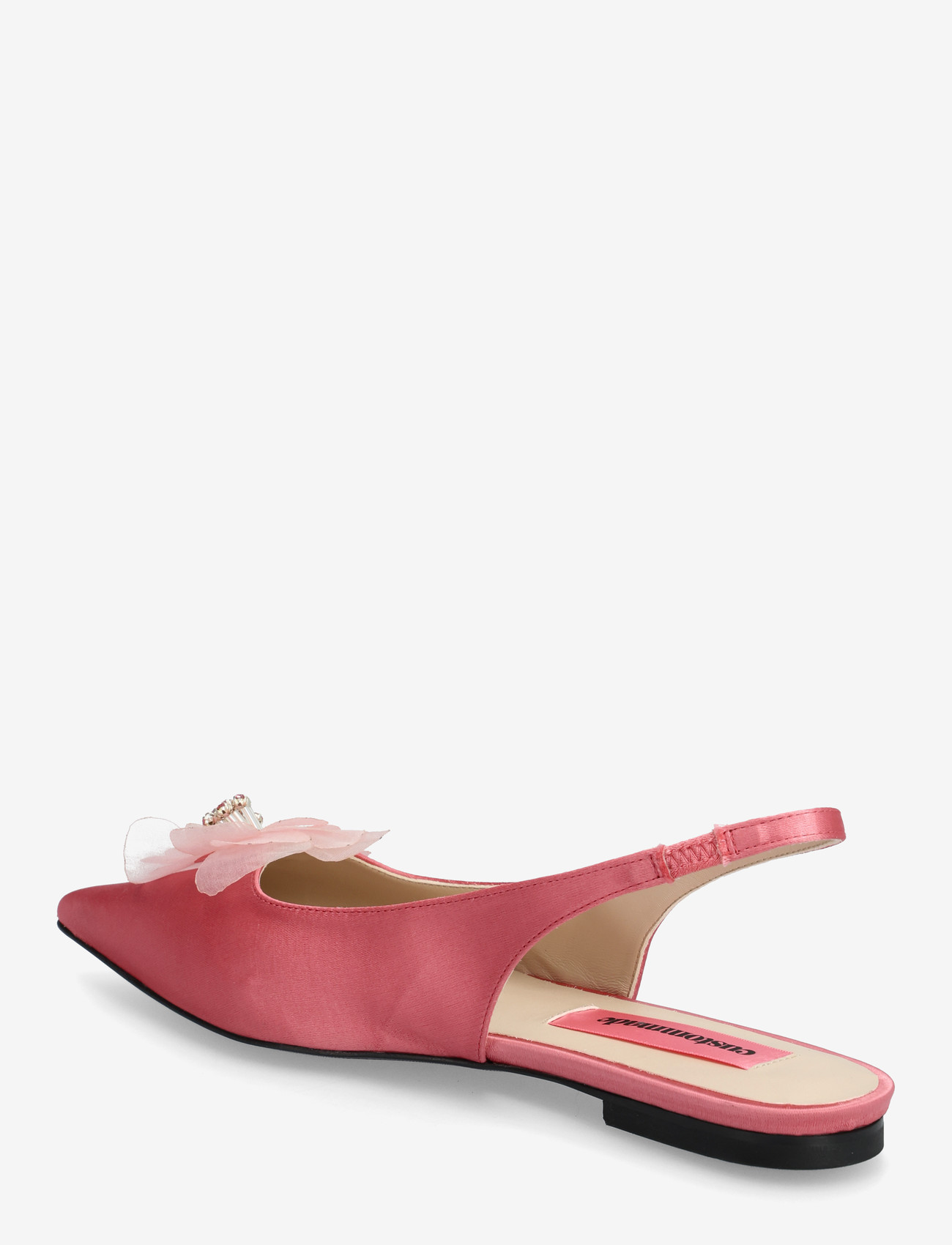 Custommade - Fiona Flower Satin - madalad slingback-kingad - blush - 2