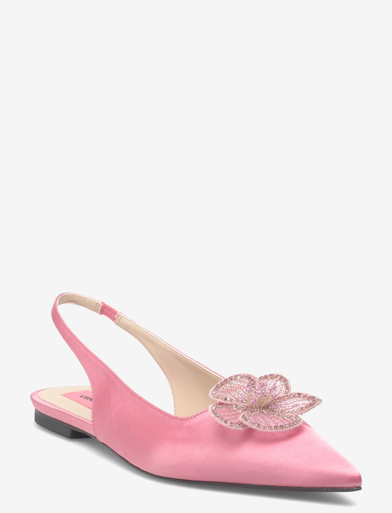 Custommade - Fiona Crystal Satin - platta slingbacks - blush - 0