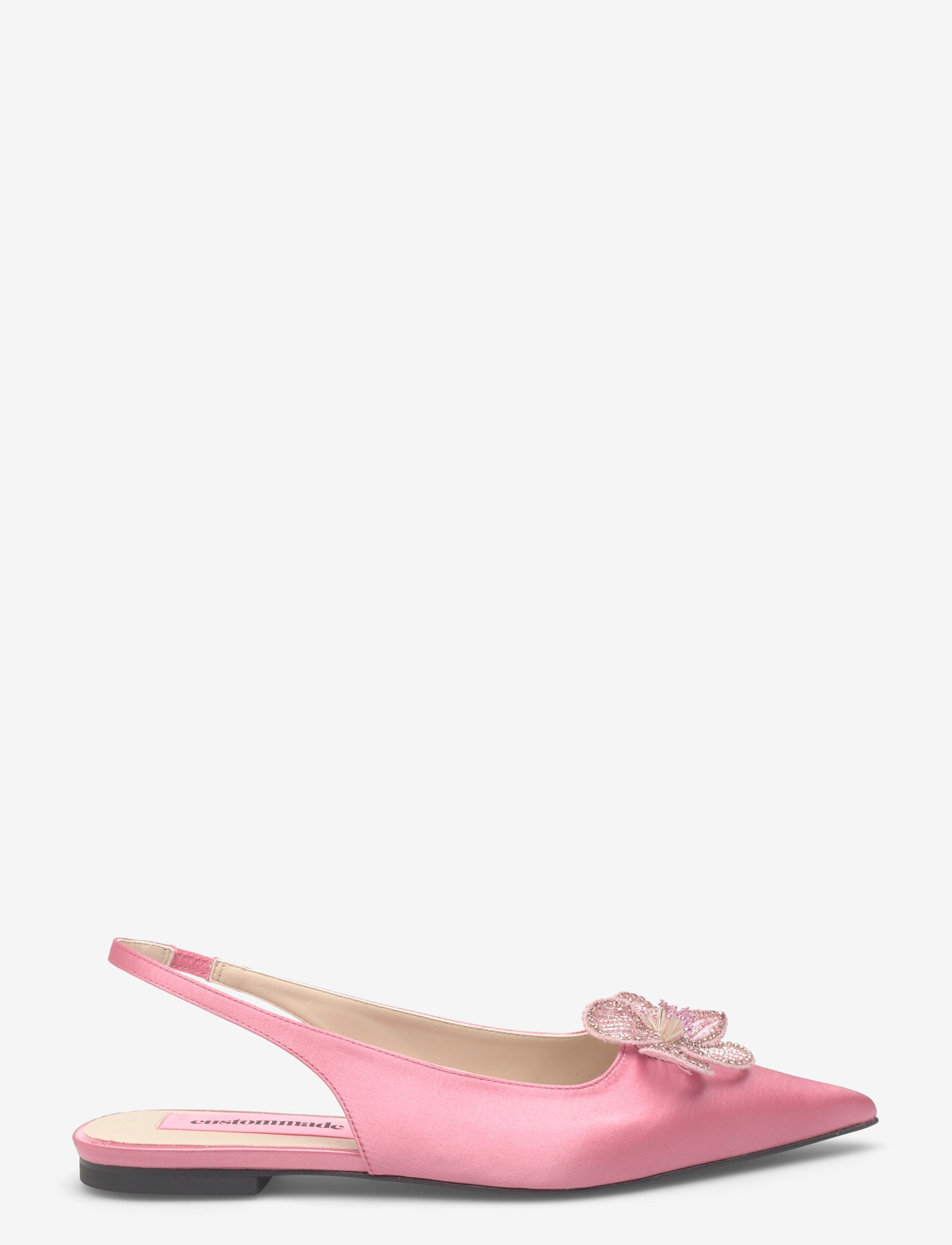 Custommade - Fiona Crystal Satin - platta slingbacks - blush - 1