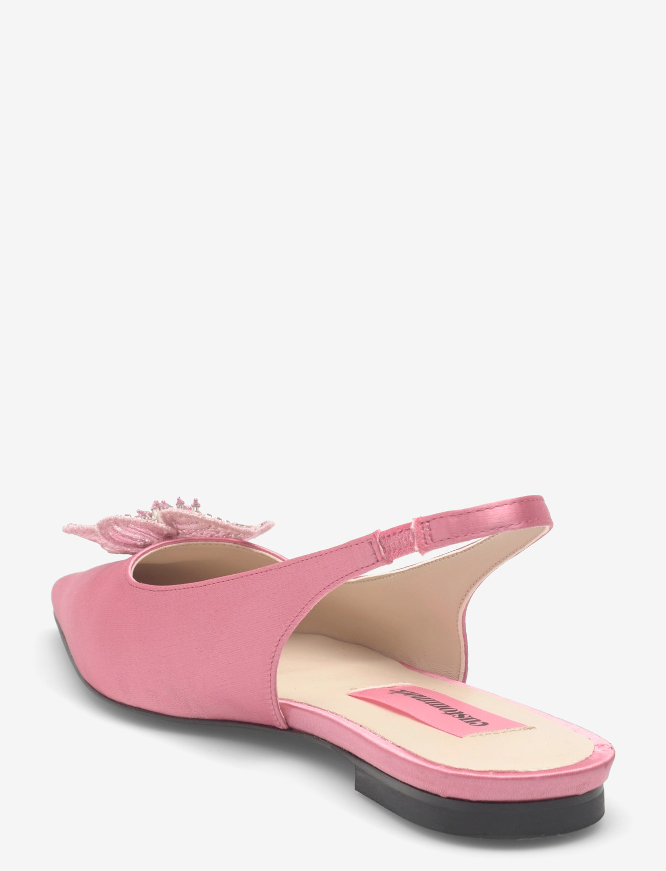Custommade - Fiona Crystal Satin - platta slingbacks - blush - 2