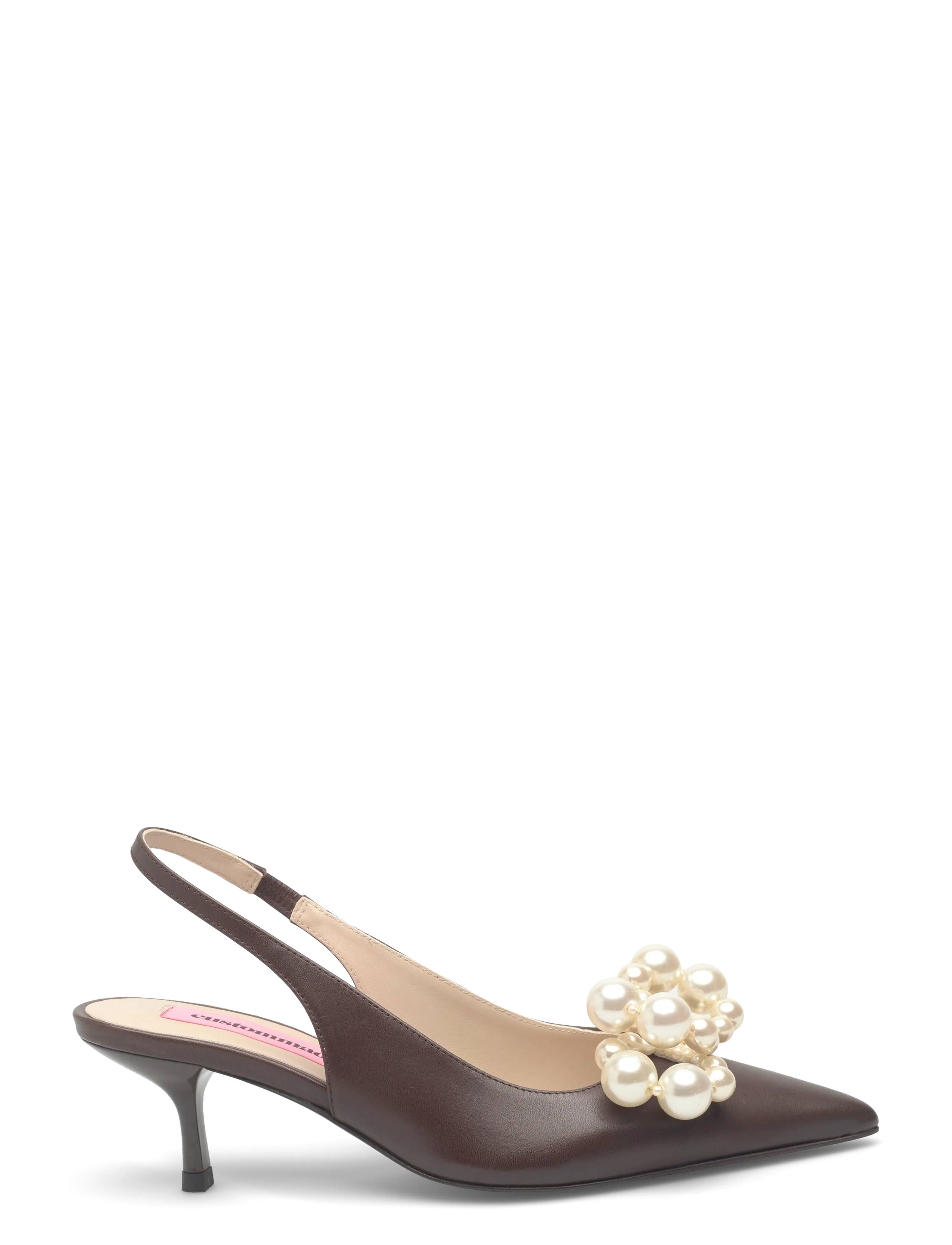 Custommade - Florence Pearl - slingbacks med hæle - slate mink - 1