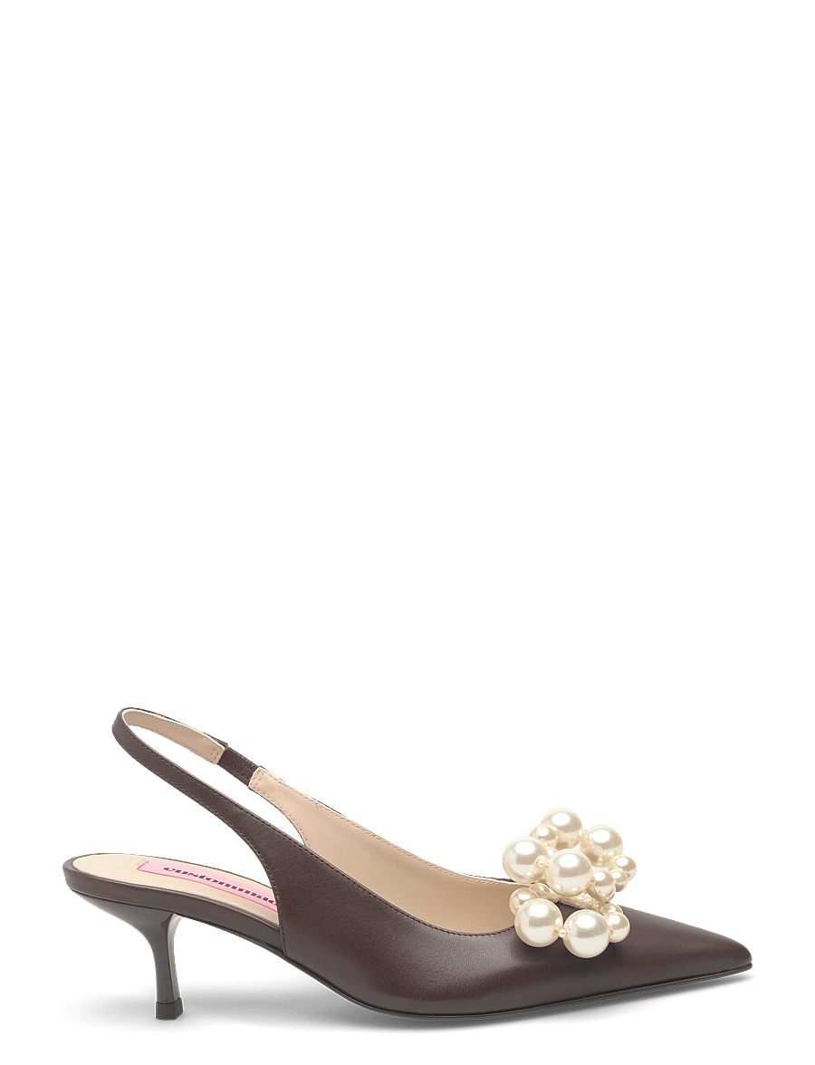 Custommade - Florence Pearl - slingbacks med hæle - slate mink - 1
