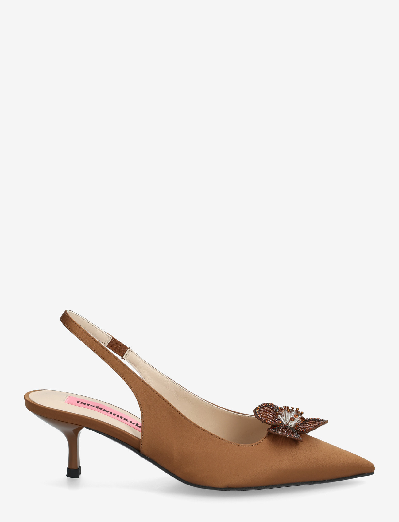 Custommade - Florence Crystal - heeled slingbacks - caramel - 1