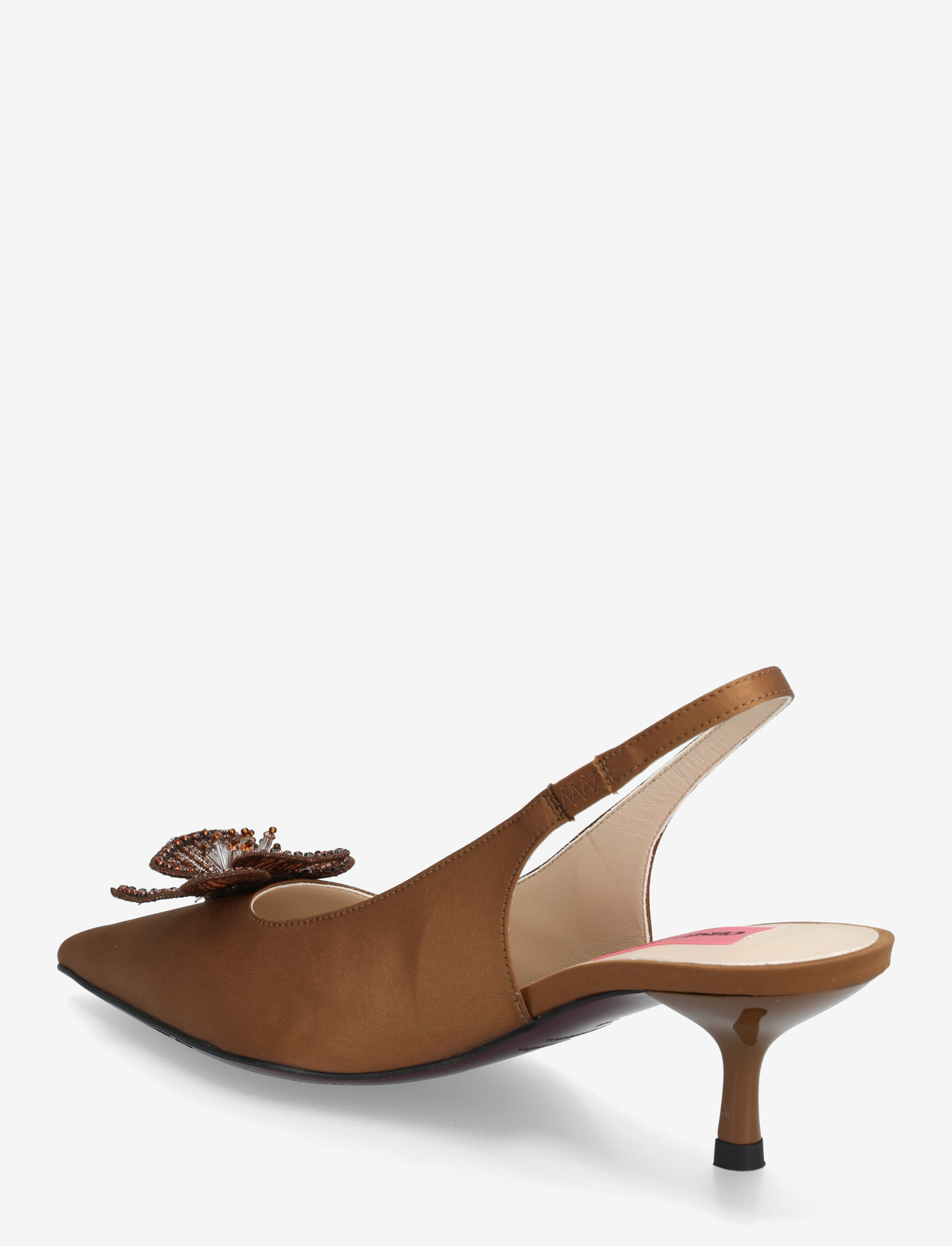 Custommade - Florence Crystal - heeled slingbacks - caramel - 2