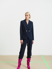 Custommade - Pianora - tailored trousers - outer space blue - 1