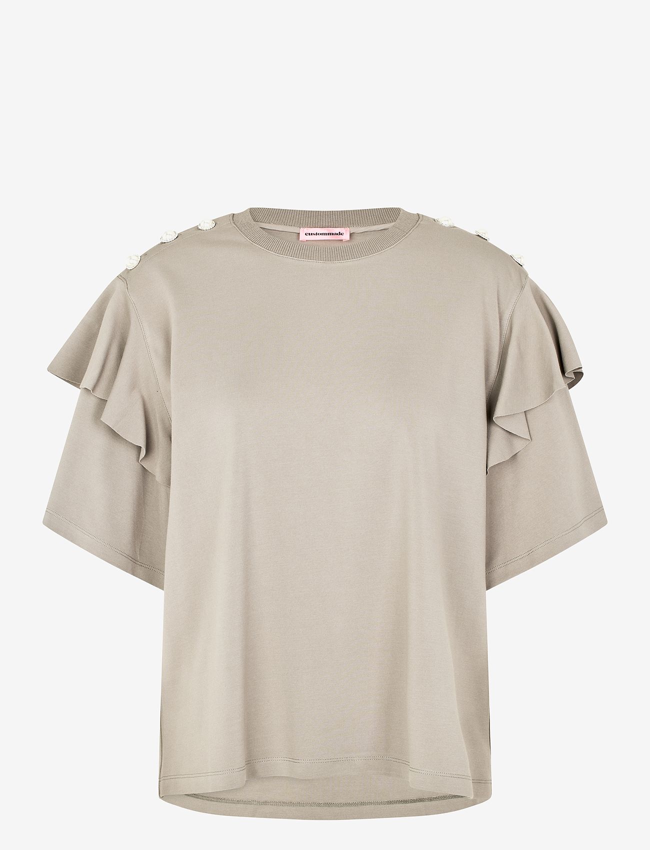 Custommade - Martina - t-shirts - 359 desert taupe - 0