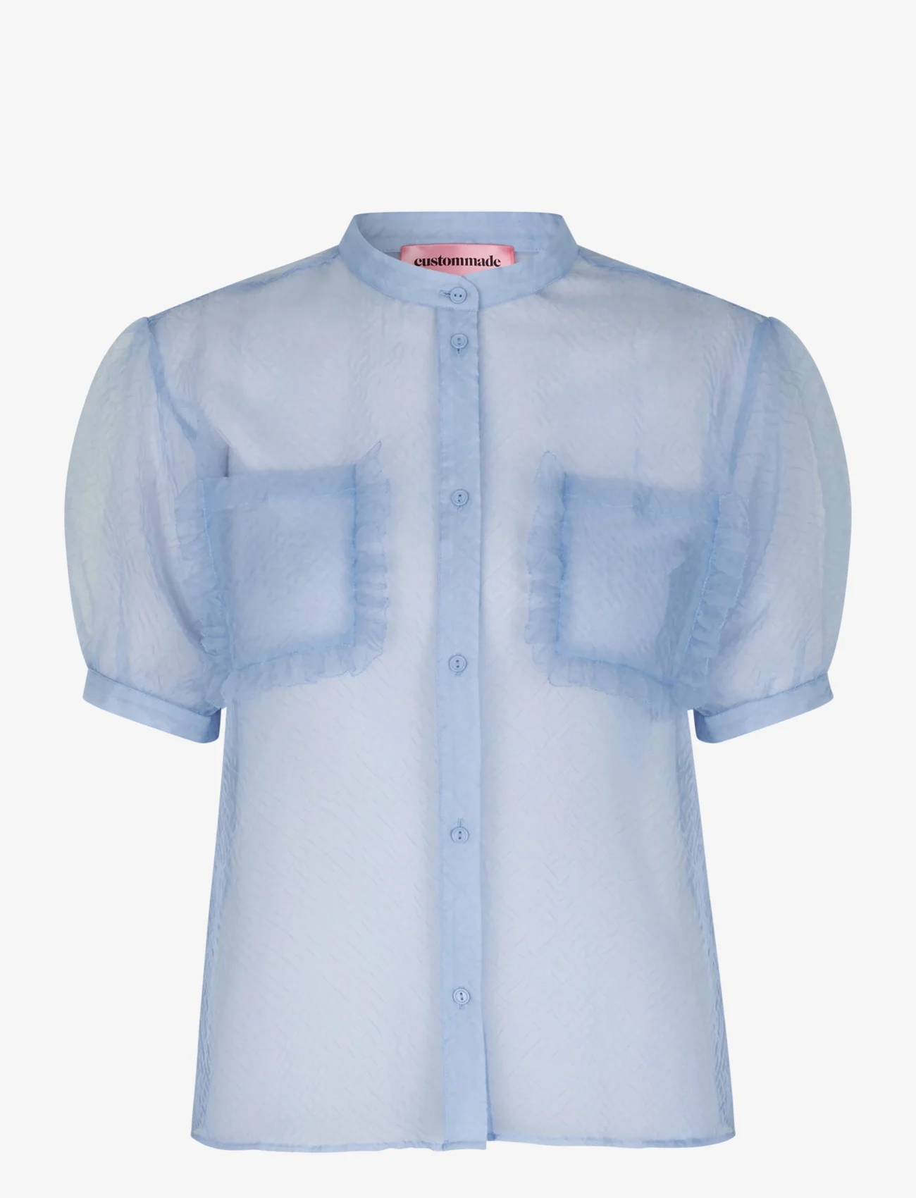 Custommade - Cam - short-sleeved shirts - 417 halogen blue - 0
