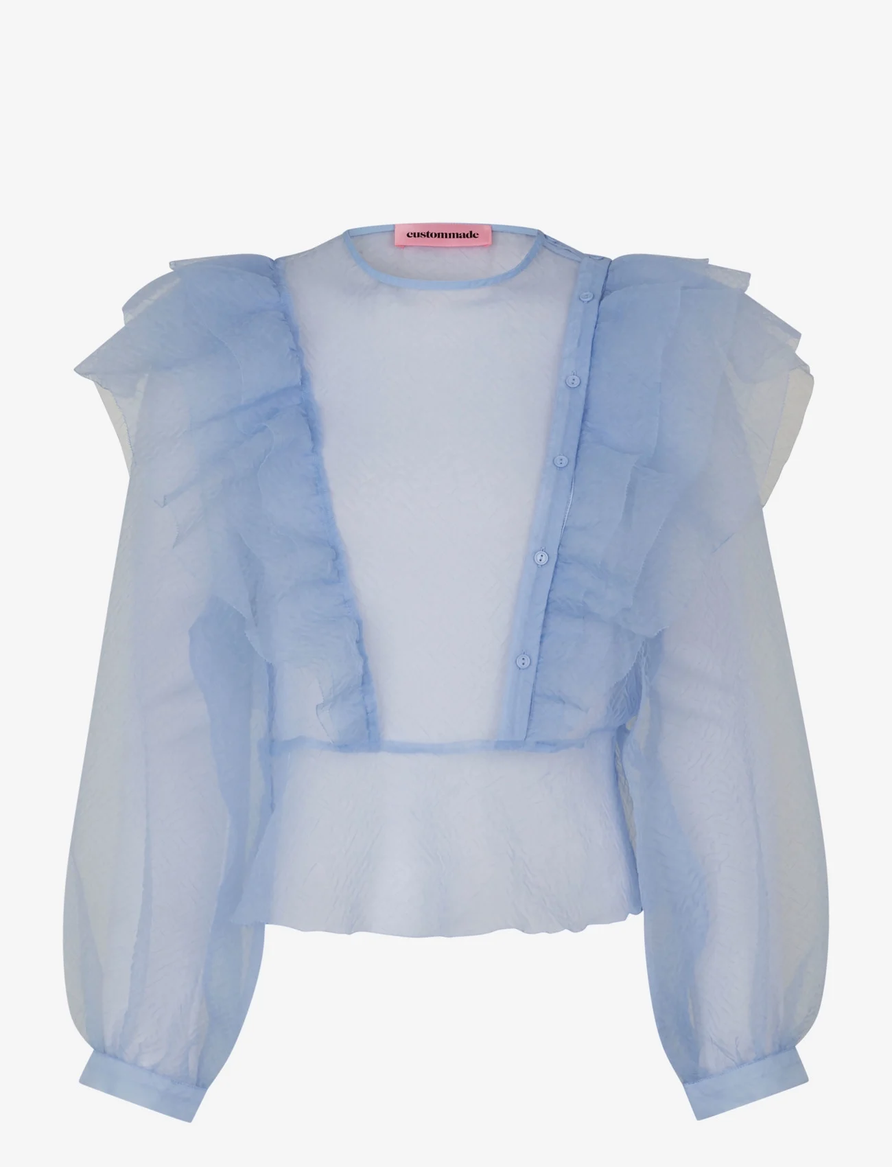 Custommade - Delphina - long-sleeved blouses - 417 halogen blue - 0