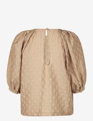 Custommade - Ulrikke - short-sleeved blouses - 615 travertine - 1