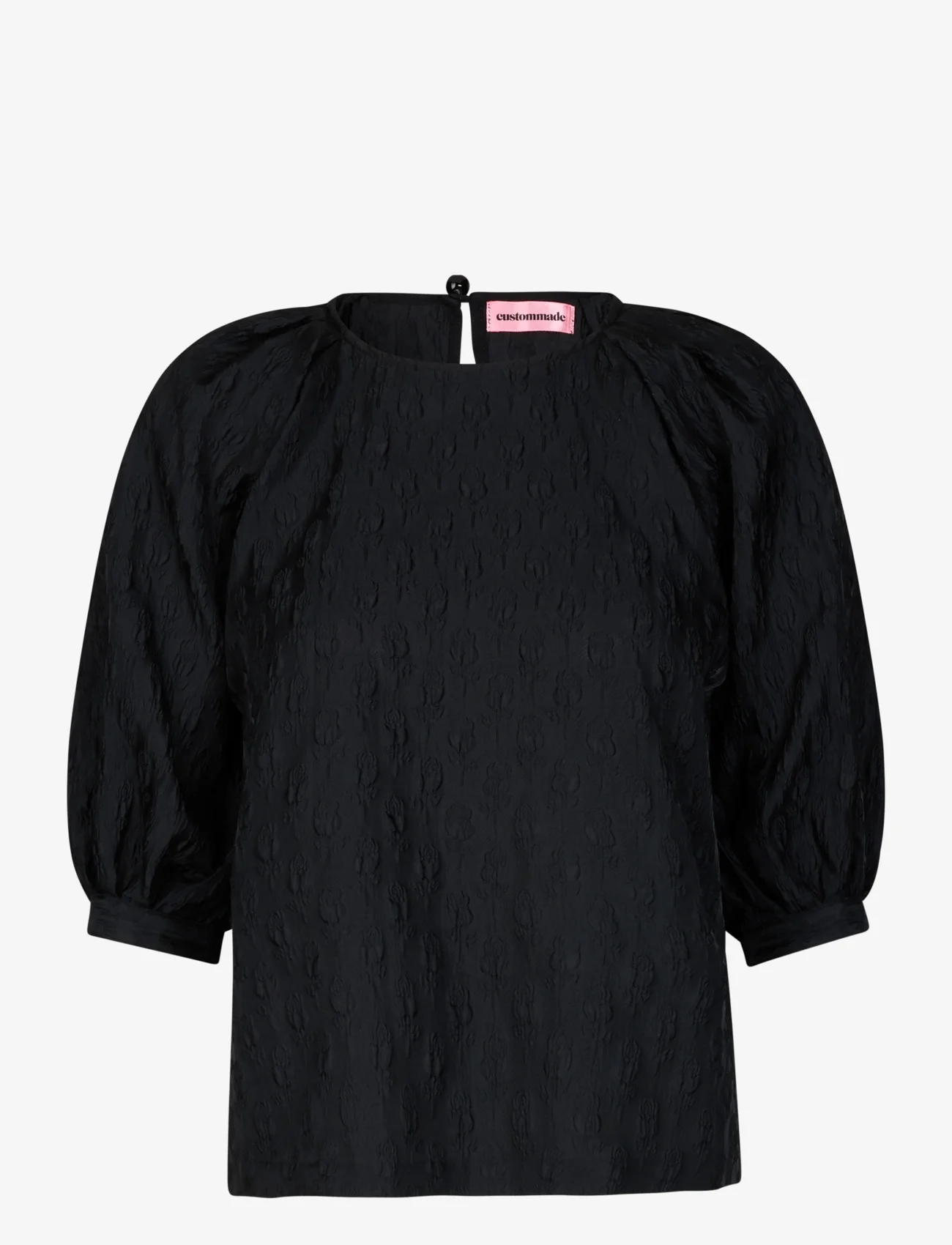 Custommade - Ulrikke - short-sleeved blouses - 993 meteorite - 0