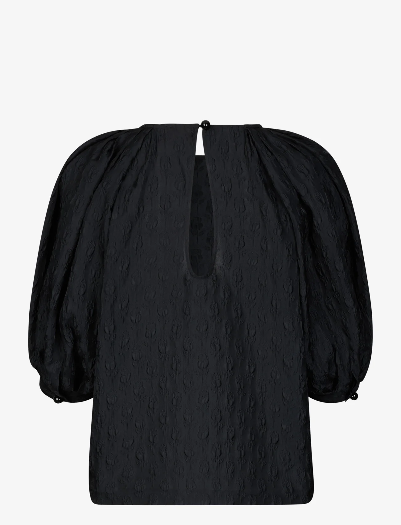 Custommade - Ulrikke - short-sleeved blouses - 993 meteorite - 1