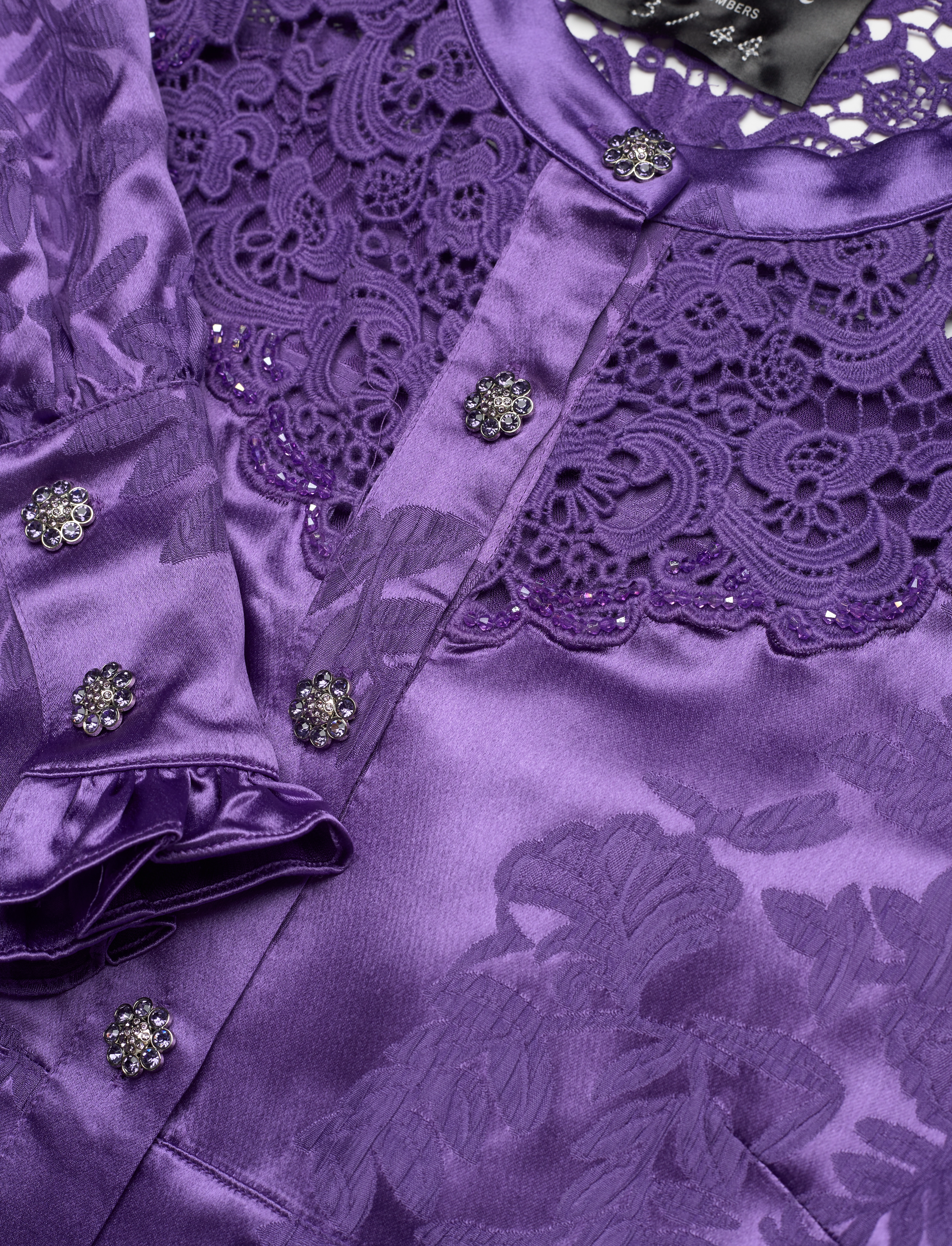 Custommade - Livah BY NBS - lyhyet mekot - 268 deep lavender - 2