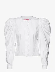 Custommade - Beri - long-sleeved blouses - 001 bright white - 0