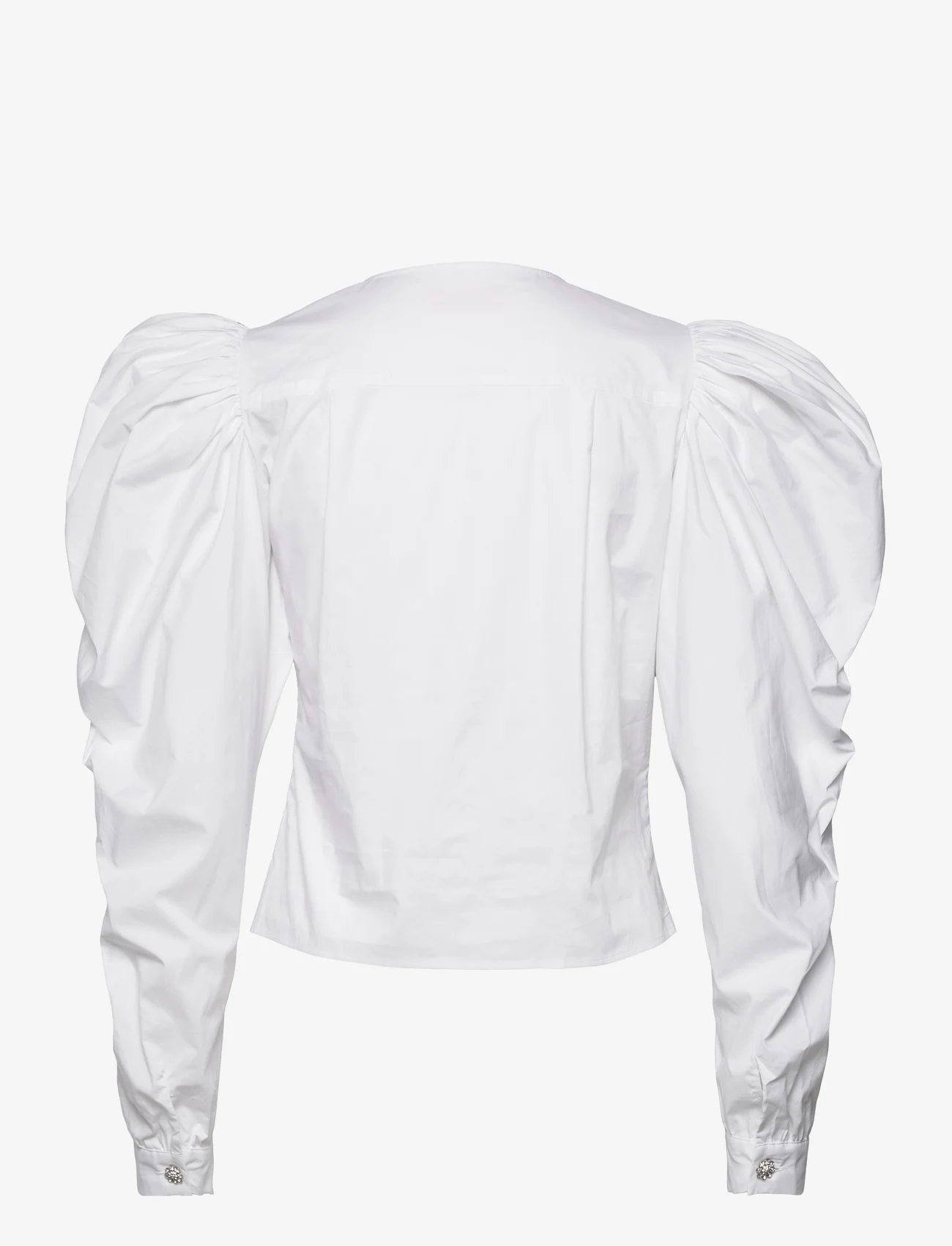 Custommade - Beri - long-sleeved blouses - 001 bright white - 1