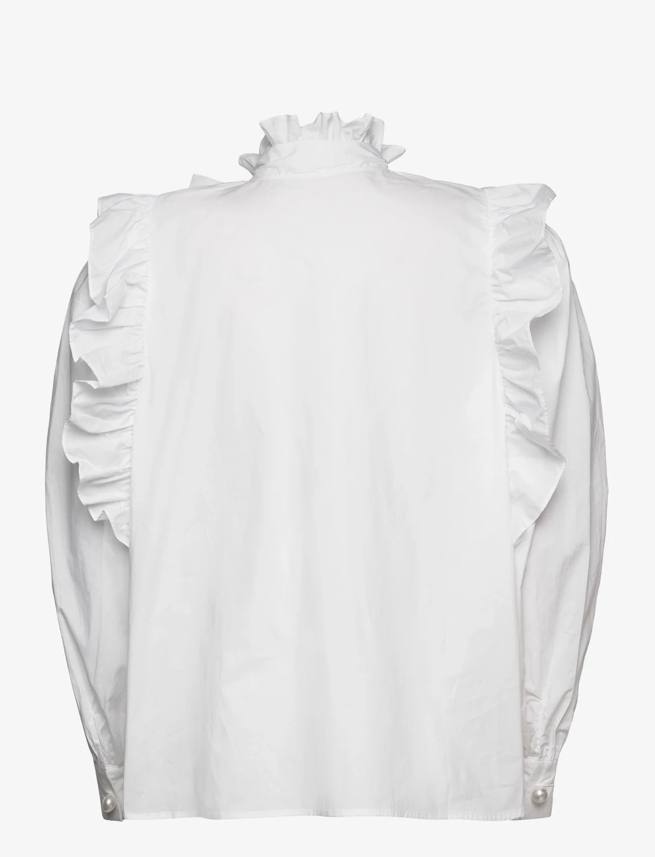 Custommade - Denja - long-sleeved blouses - 001 bright white - 1