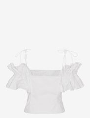 Custommade - Dilvia - short-sleeved blouses - 001 bright white - 1