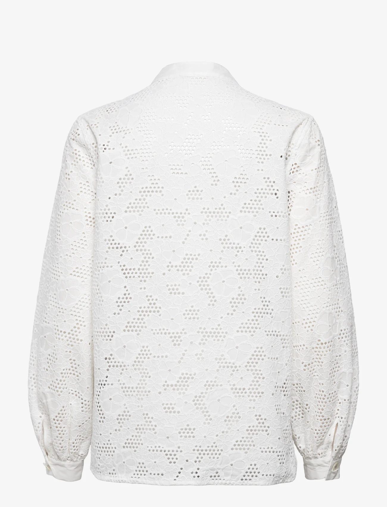 Custommade - Basma - long-sleeved blouses - whisper white - 1