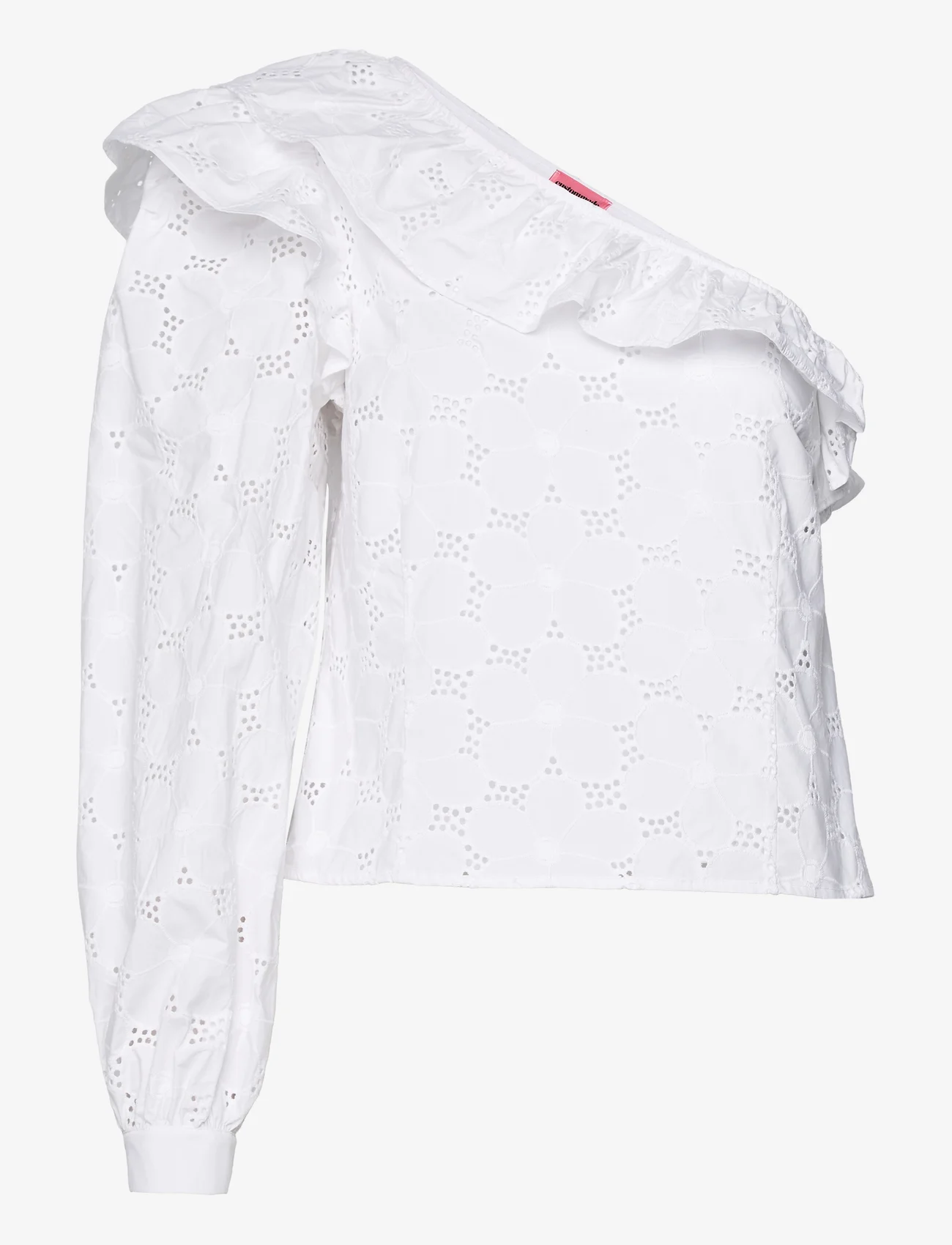 Custommade - Saddy - long-sleeved blouses - 001 bright white - 0