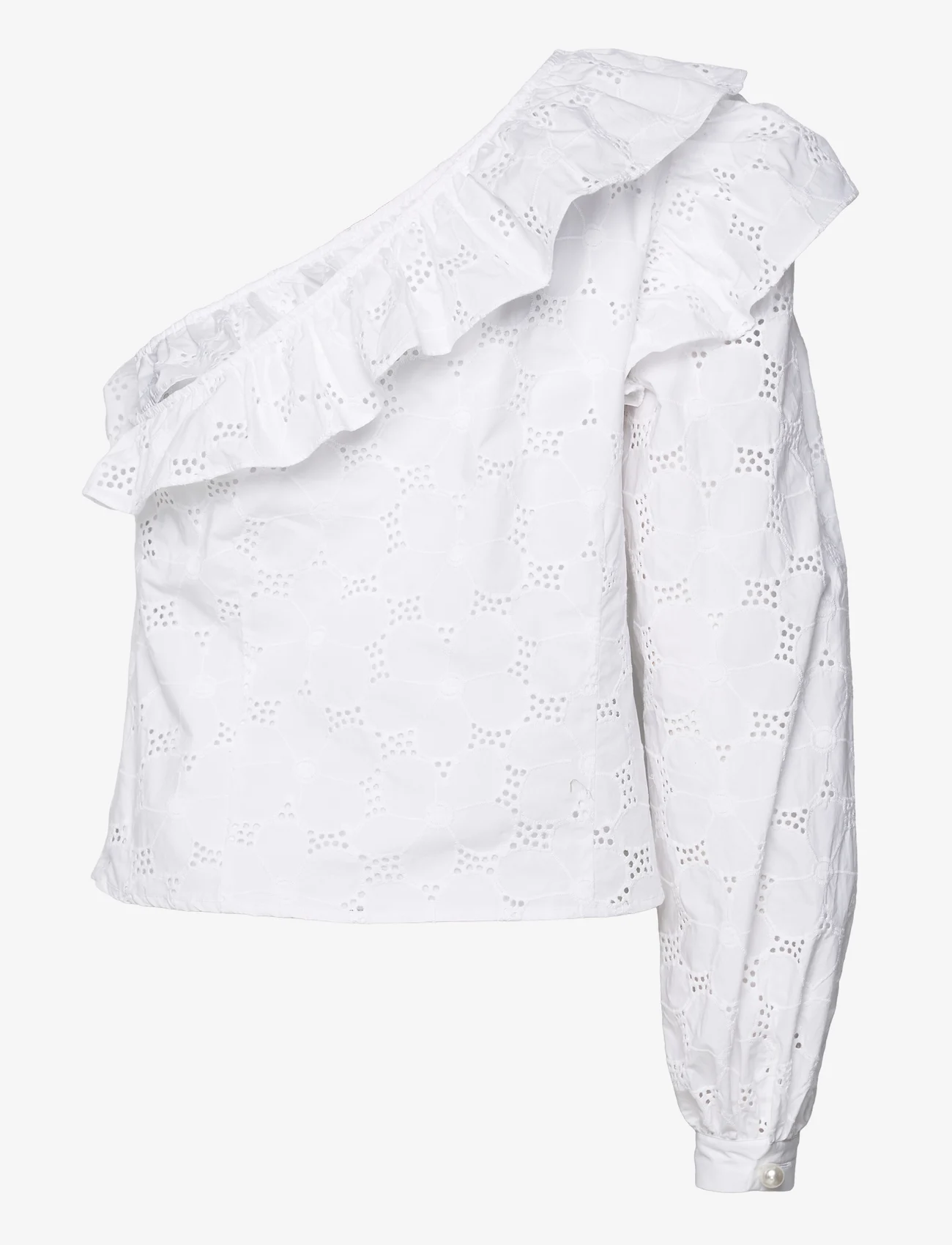 Custommade - Saddy - long-sleeved blouses - 001 bright white - 1