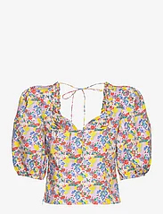 Custommade - Denia - short-sleeved blouses - 900 multicolour - 1