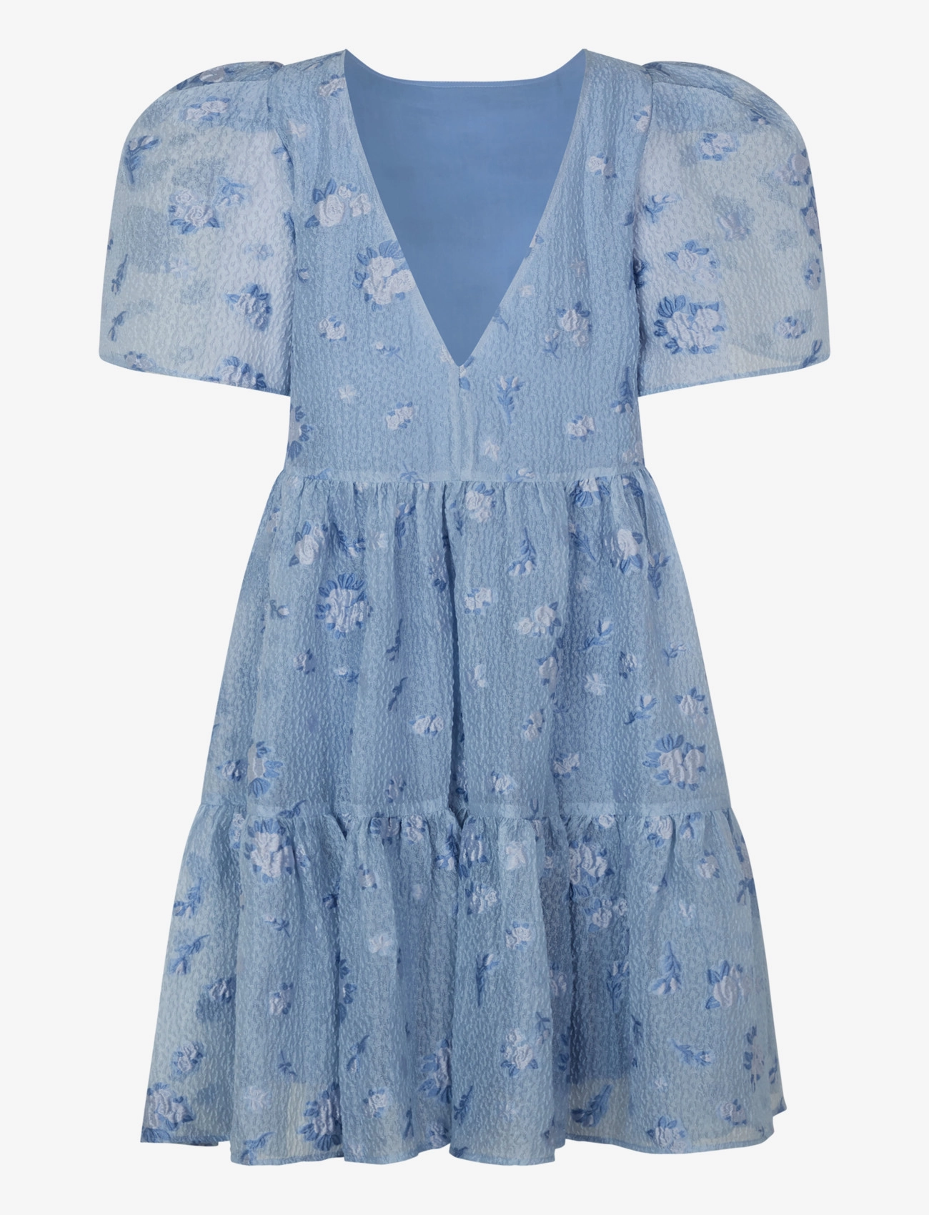 Custommade - Jamina - korta klänningar - 414 dusty blue - 1
