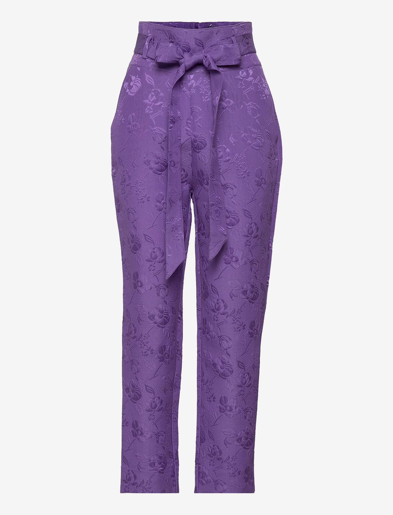 Custommade - Pucca BY NBS - bukser med lige ben - 268 deep lavender - 0