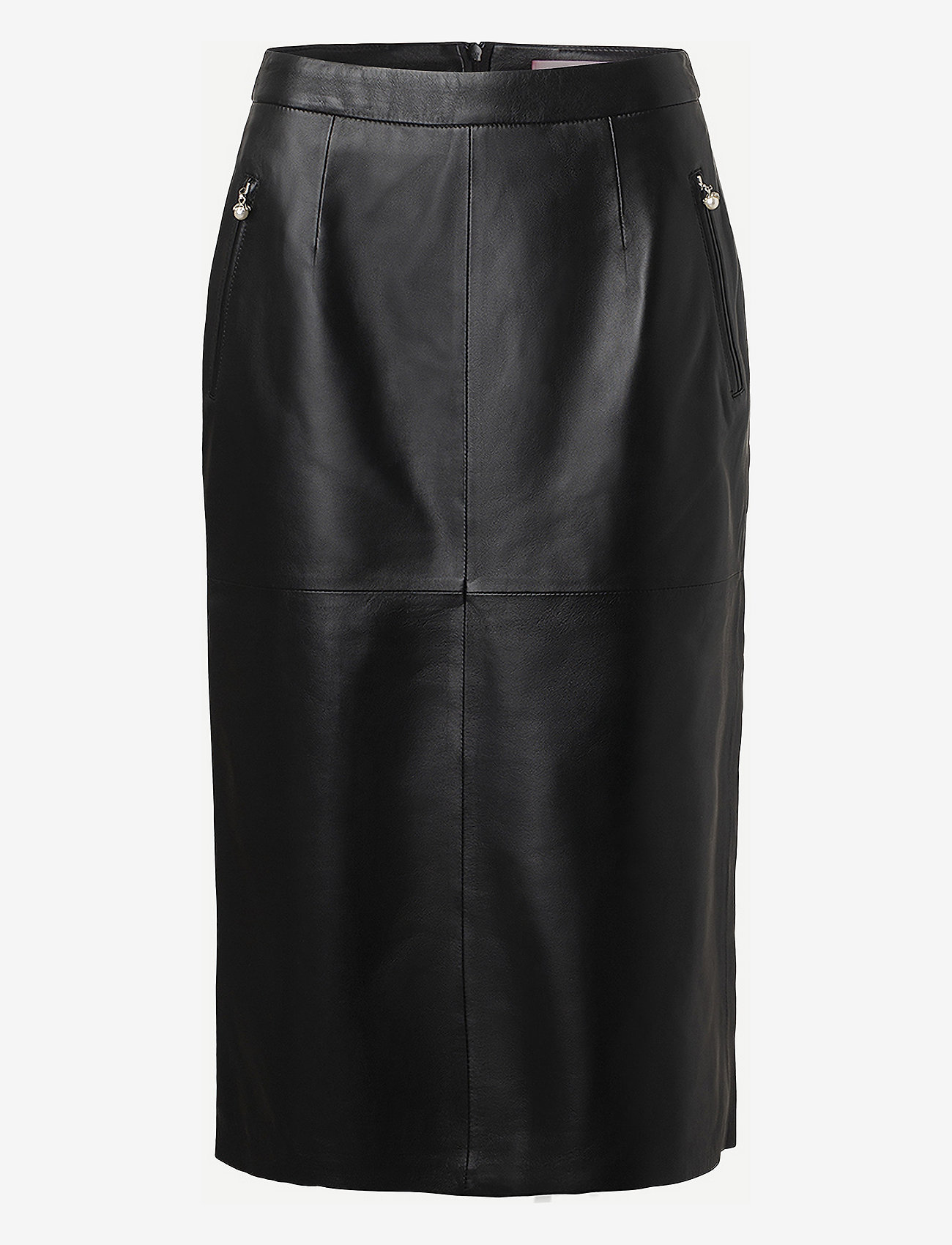 Custommade - Rubina - leather skirts - anthracite black - 0