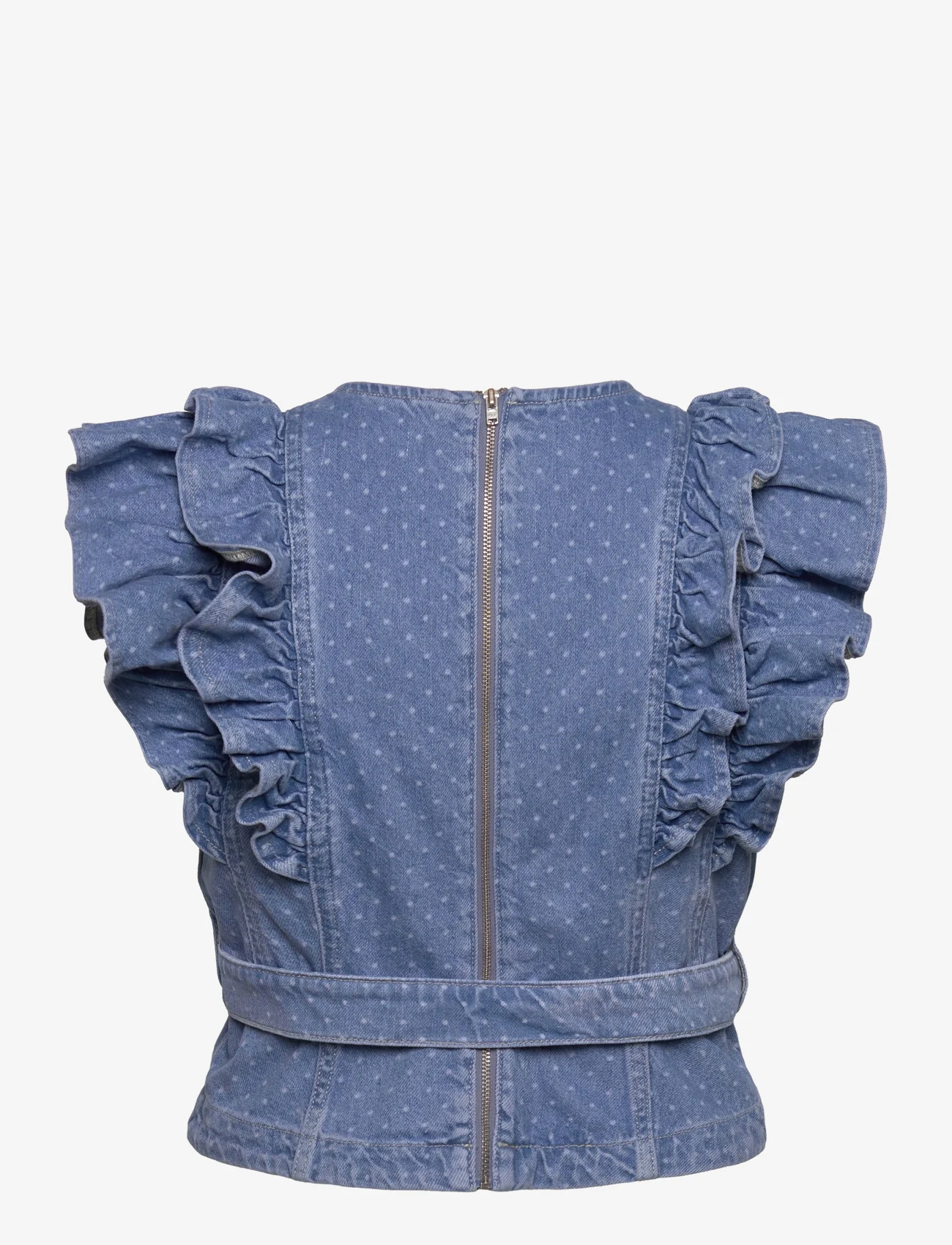 Custommade - Druna - sleeveless blouses - 414 dusty blue - 1