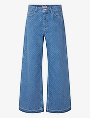 Custommade - Oteca Dots - spodnie szerokie - 414 dusty blue - 0