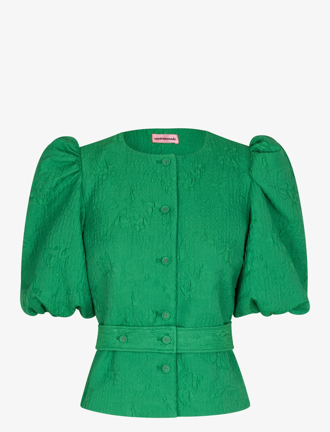 Custommade - Skyla - short-sleeved blouses - 311 kelly green - 0