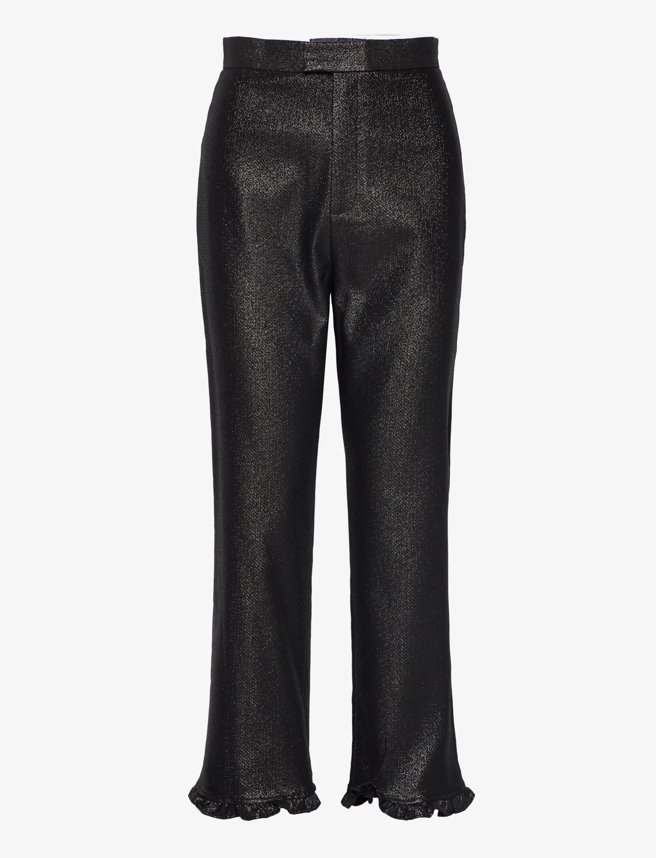 Custommade - Pammi BY NBS - straight leg trousers - anthracite black - 0