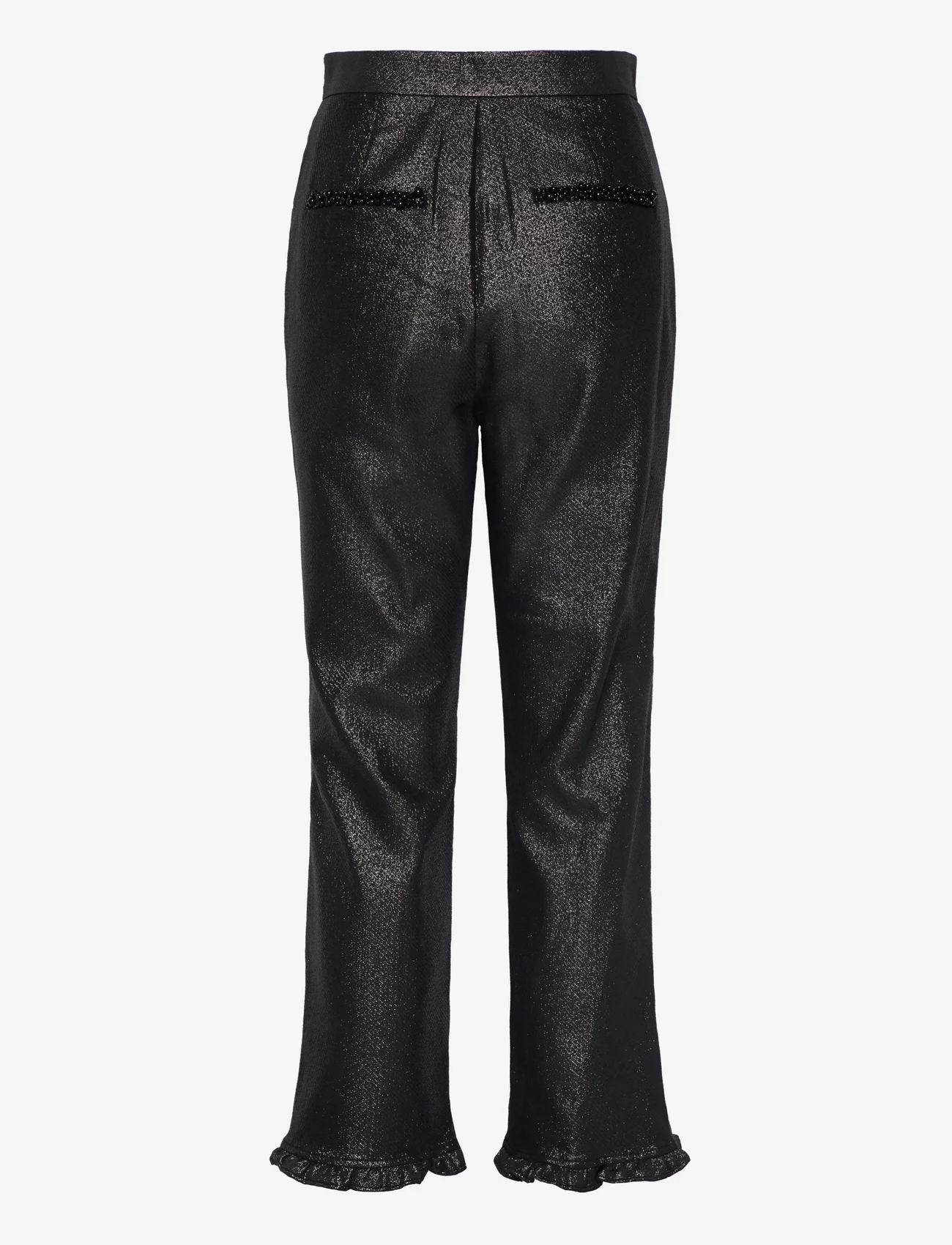 Custommade - Pammi BY NBS - straight leg trousers - anthracite black - 1