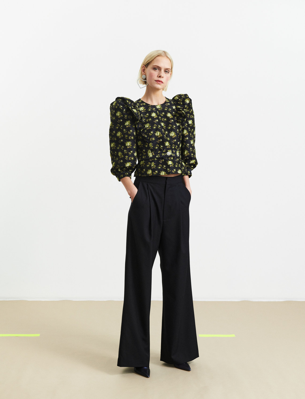 Custommade - Pansy - tailored trousers - outer space blue - 1