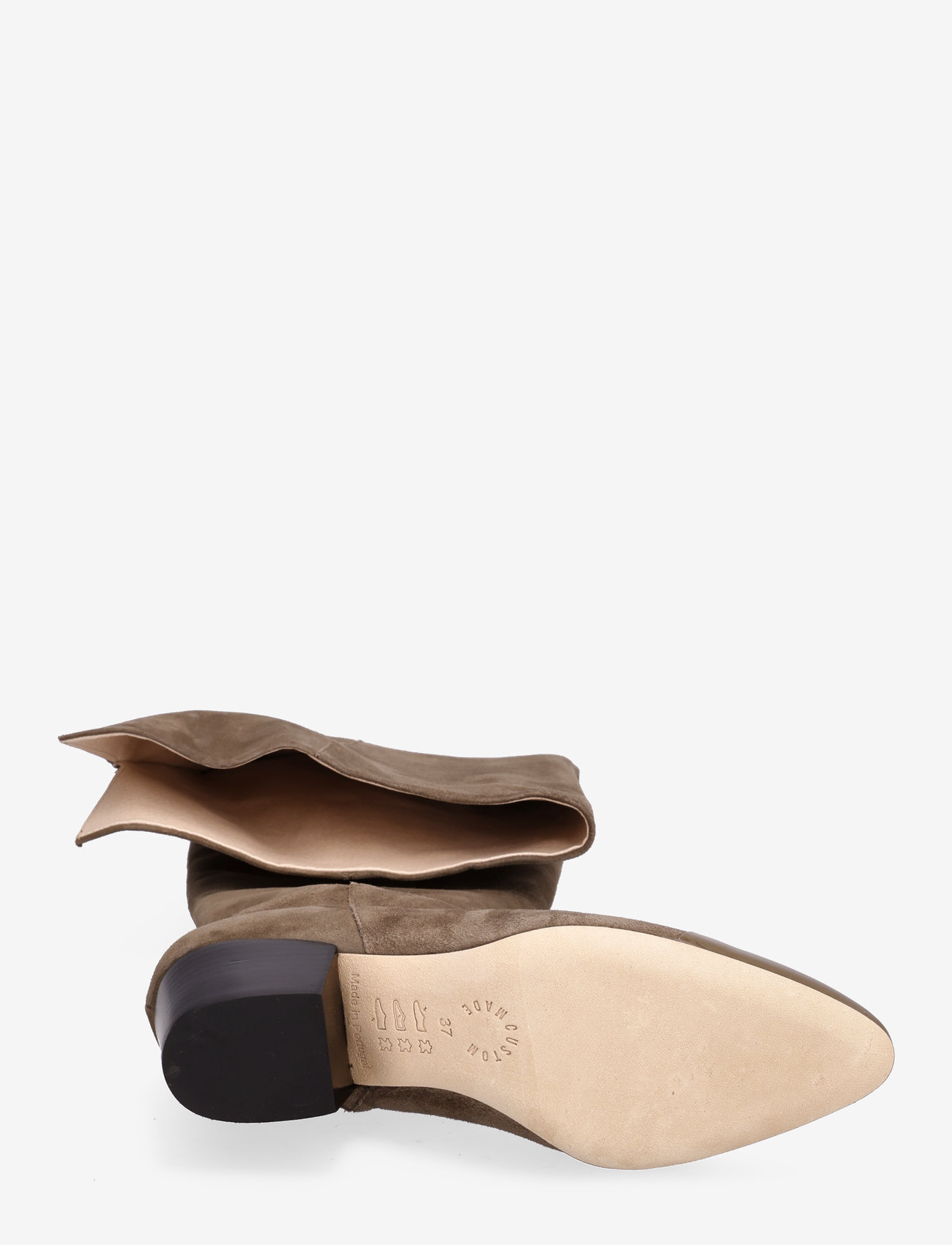 Custommade - Adonna - langskaftede støvler - 309 army green - 5