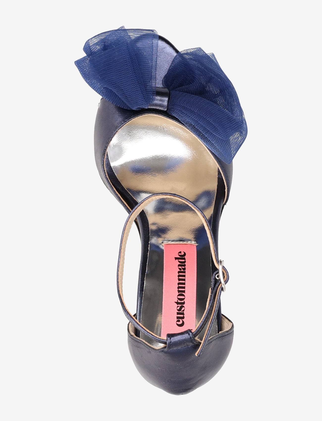 Custommade - Ashley Metallic Bow - sandaler med hæl - 476 outer space blue - 3