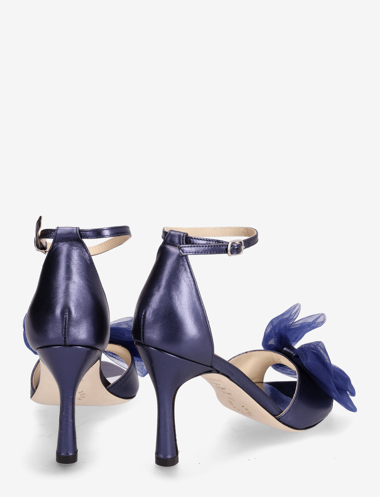 Custommade - Ashley Metallic Bow - sandaler med hæl - 476 outer space blue - 4