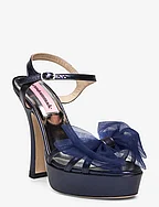 Arlina Metallic Bow - 476 OUTER SPACE BLUE