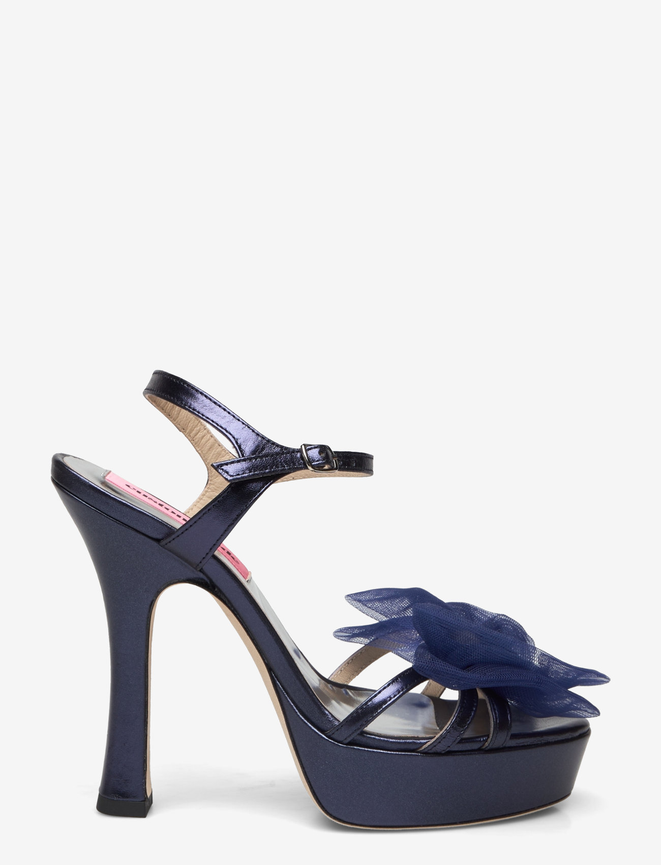 Custommade - Arlina Metallic Bow - lahtised kontsakingad - 476 outer space blue - 1