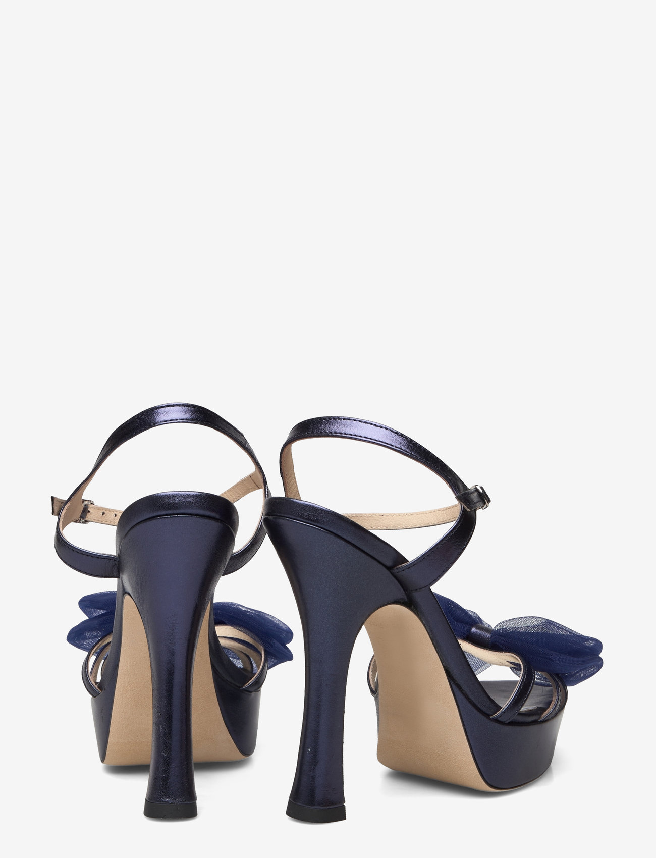 Custommade - Arlina Metallic Bow - lahtised kontsakingad - 476 outer space blue - 4